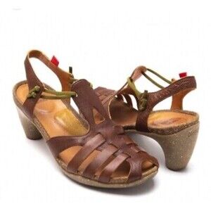 Camper Brown Leather Gladiator Heel Sandals Size 41 EU 10 US Women’s